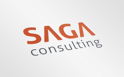 Saga Consulting – Logotipo, estacionário e desenvolvimento de website