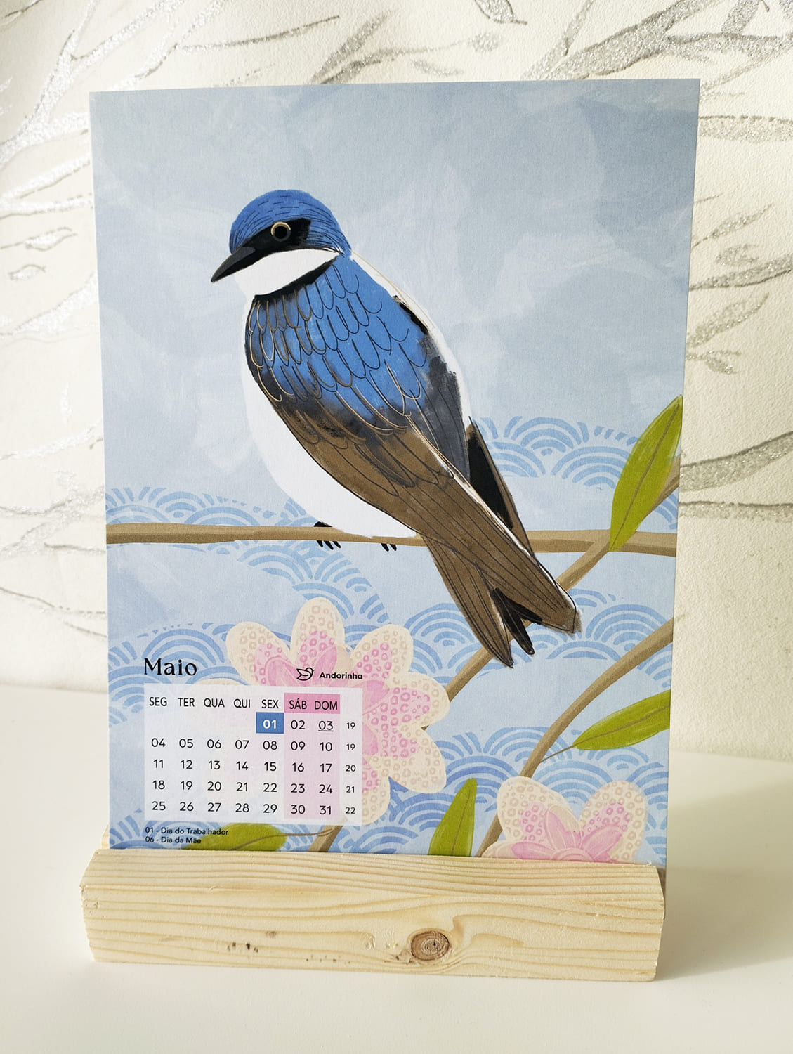 Calendário 2026 Pássaros cantores 5 Calendário 2026 Pássaros cantores - Image 5